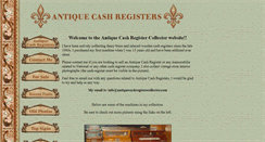 Desktop Screenshot of antiquecashregistercollector.com