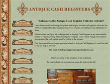 Tablet Screenshot of antiquecashregistercollector.com